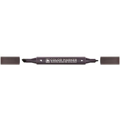 Маркер художественный STA 3202 двусторонний 0.7 / 1-7 мм STA3202-WG9 теплый серый 9 