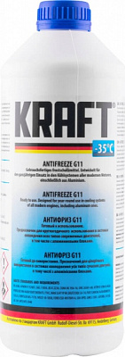 Антифриз Kraft G11 -35° 1,5л синій