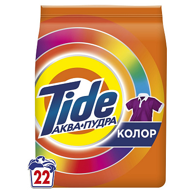 Стиральный порошок для машинной и ручной стирки Tide Аква-Пудра Color 3,3 кг