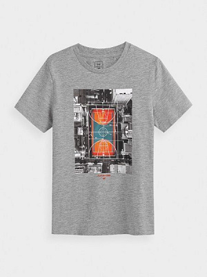 Футболка 4F J4L21-JTSM202A-24M р.158 серый