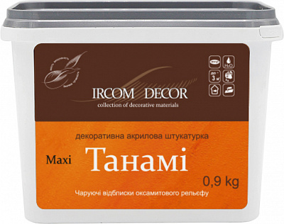 Декоративная шпаклевка моделирующая Ircom Decor Танами maxi 0,9 кг серебряный