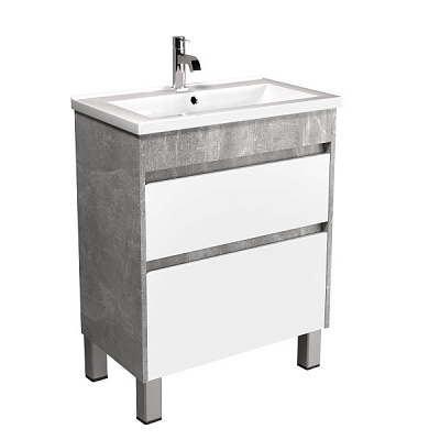 Тумба Мойдодир Polo Loft 60-U з умивальником Cosmo 60