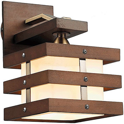 Бра Altalusse INL-9215W-01 антична бронза/волоський горіх