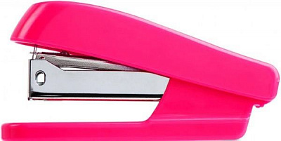 Степлер №24 20 аркушів рожевий Deli