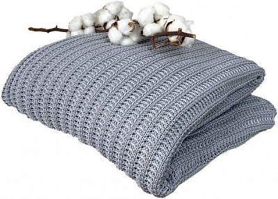 Плед Cotton Сiрий 200x220 см La Nuit