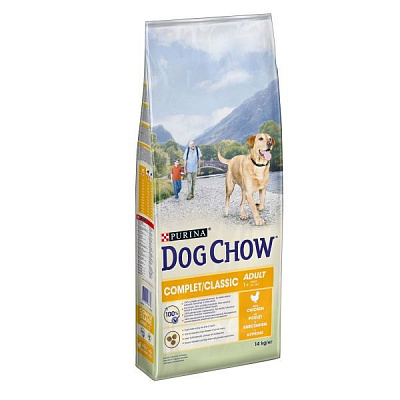 Корм для собак с курицей Dog Chow Adult Complet Classic 14 кг