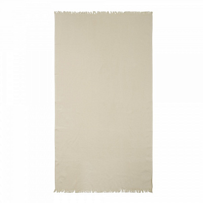 Полотенце пляжное Plain с бахромой 90x160 см бежевый 