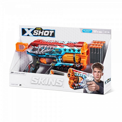 Бластер Zuru X-SHOT Skins Griefer Apocalypse (12 патронов) 36561E