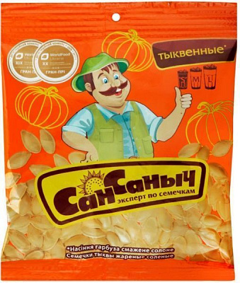 Семена Сан Санич тыквенные жареные соленые 40 г 