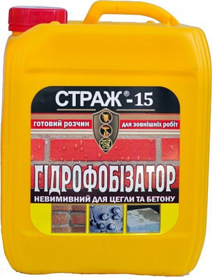 Гидрофобизатор водоотталкивающая Страж - 15 готовый раствор 10 л