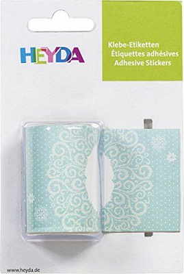 Наклейки в ленте Снежинки 24 шт. 9,5x4,5 см 203584333 Heyda