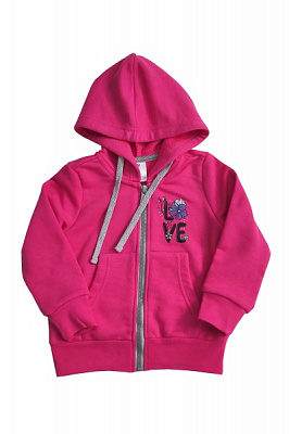Толстовка для дівчинки Роза р.110 малиновий 221118