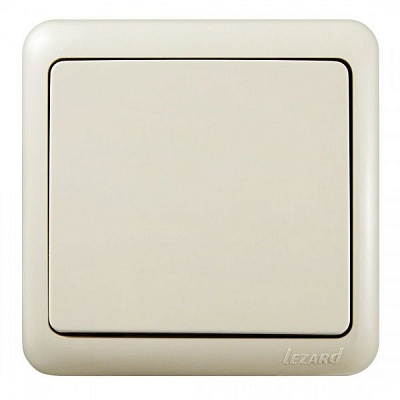 Вимикач одноклавішний Lezard Viola 16 А 250В кремовий 751-0300-100