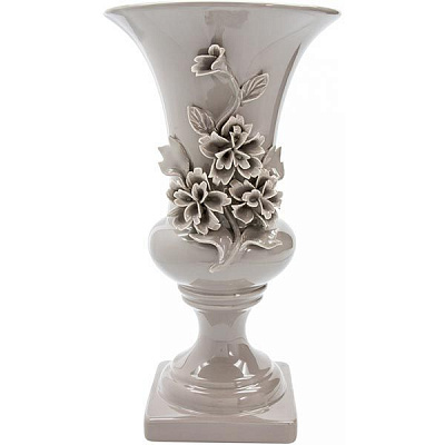 Ваза декоративная Лантана коричневая 35 см