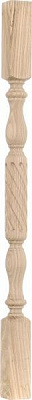 Балясина ясеневая фрезерованная тип-2 55x55x900 мм