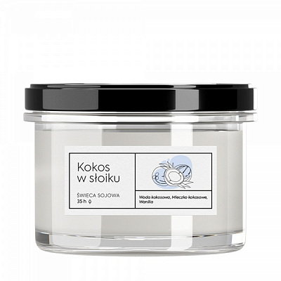 Свеча ароматическая Aroma Home Kraft series Кокос в банке 140 г 101312 