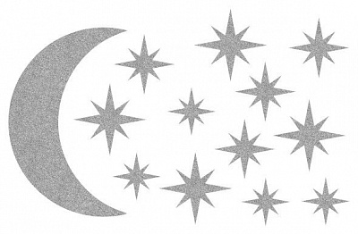 Декор з рідких шпалер Зоряне небо 6 Bioplast 1028