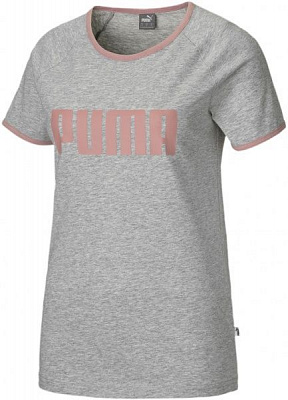 Футболка Puma Contrast Ringer Tee W 58405953 S сірий
