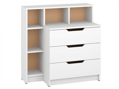 Комод Пехотин К-3 + 5 800х400х820 /белый 