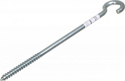 Шуруп универсальный с O-крюком 12x260 мм 1 шт белый цинк Expert Fix