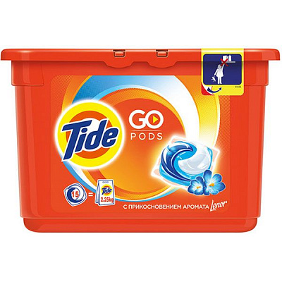 Капсули для машинного прання Tide Все-в-1 Touch of Lenor Fresh 15 шт.