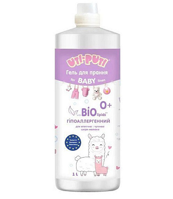 Гель для машинной и ручной стирки Уті-Путі BIO+ гипоаллергенный 1 л