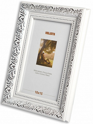 Рамка Velista 30E-015Sv 1 фото 30х40 см белый с серебристым 