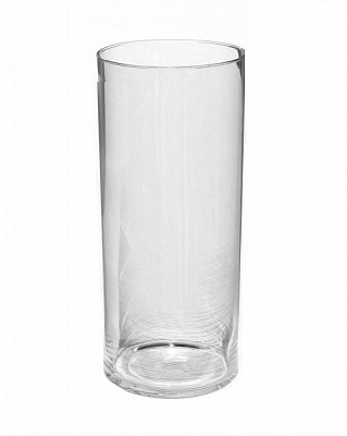 Ваза скляна прозора 35 см Теамо