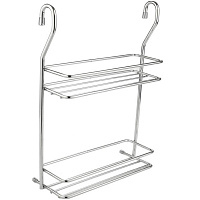 Полка двойная маленькая  212x83x305 мм хром