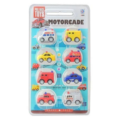 Ігровий набір транспорту 8 шт. на планшетці 278-35