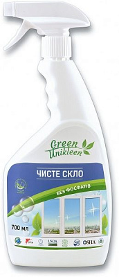 Средство моющее для стекла и зеркал Green Unikleen Чистое стекло 0,7л