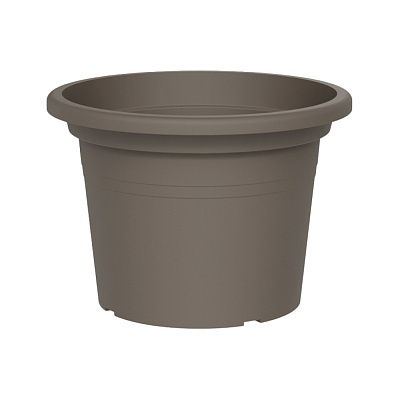 Вазон пластик BASIC ROUND 50 см круглий сіро-коричневий 41 л TeraPlast (33001050406)