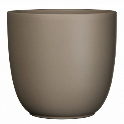 Вазон керамічний Edelman Tusca 28 см круглий 11,9 л темно-коричневий (144300)