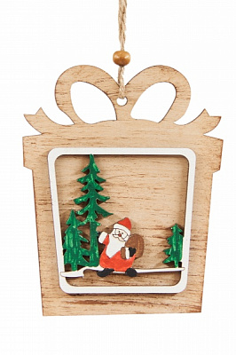 Подвеска Подарок 11,5 см 8906