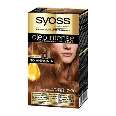 Краска для волос Syoss Oleo Intense 7-70 золотое манго 115 мл