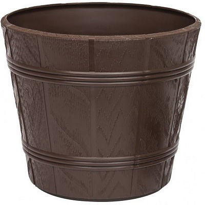 Горшок пластиковый Elsa Дерево Эльба-5 круглый 18л коричневый 