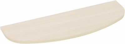 Полка ДСП радиусная 600x200 мм дуб молочный 