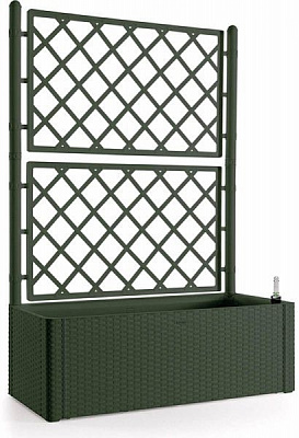 Вазон пластиковий Stefanplast Deluxe прямокутний 90л зелений (75768)