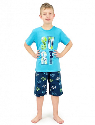 Костюм для мальчиков Roksana р.128-134 бирюзовый №0014/12033 