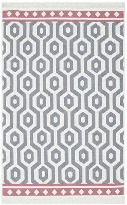 Ковер Ekohali Arya AR 17 Grey Pink 120x180 см двусторонний 