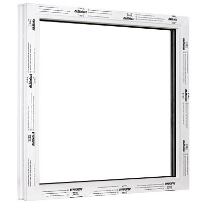 Окно глухое ALMplast 60 500x500 мм без открывания