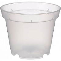 Горщик пластиковий Орхідея прозорий круглий 1л безбарвний (948703) 