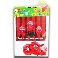 Набор воздушных шариков Шарте «Для признания в любви» 23 см разноцветный 3 шт.