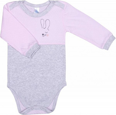 Боді дитяче для дівчинки Baby Veres Honey bunny суцільний р.78 рожевий