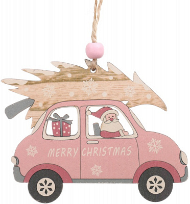 Декорація-підвіска рожева 8х1х10 см DH8047810