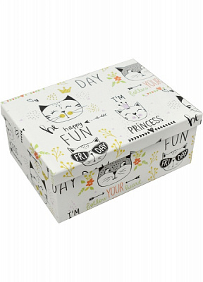 Коробка подарочная прямок.белая I'm Princess 1110150410 37,5х29 см
