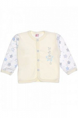 Кофточка для мальчиков Татошка Голубые звезды р.80 молочный 4502 