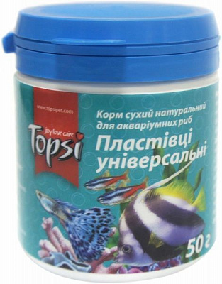 Корм Topsi Пластівці універсальні 50 г