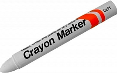 Маркер Sakura индустриальный перманентный CRAYON MARKER 15 мм GHY#50 белый 