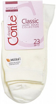 Шкарпетки Conte Classic Classic 16С-12СП р. 23 кремовий